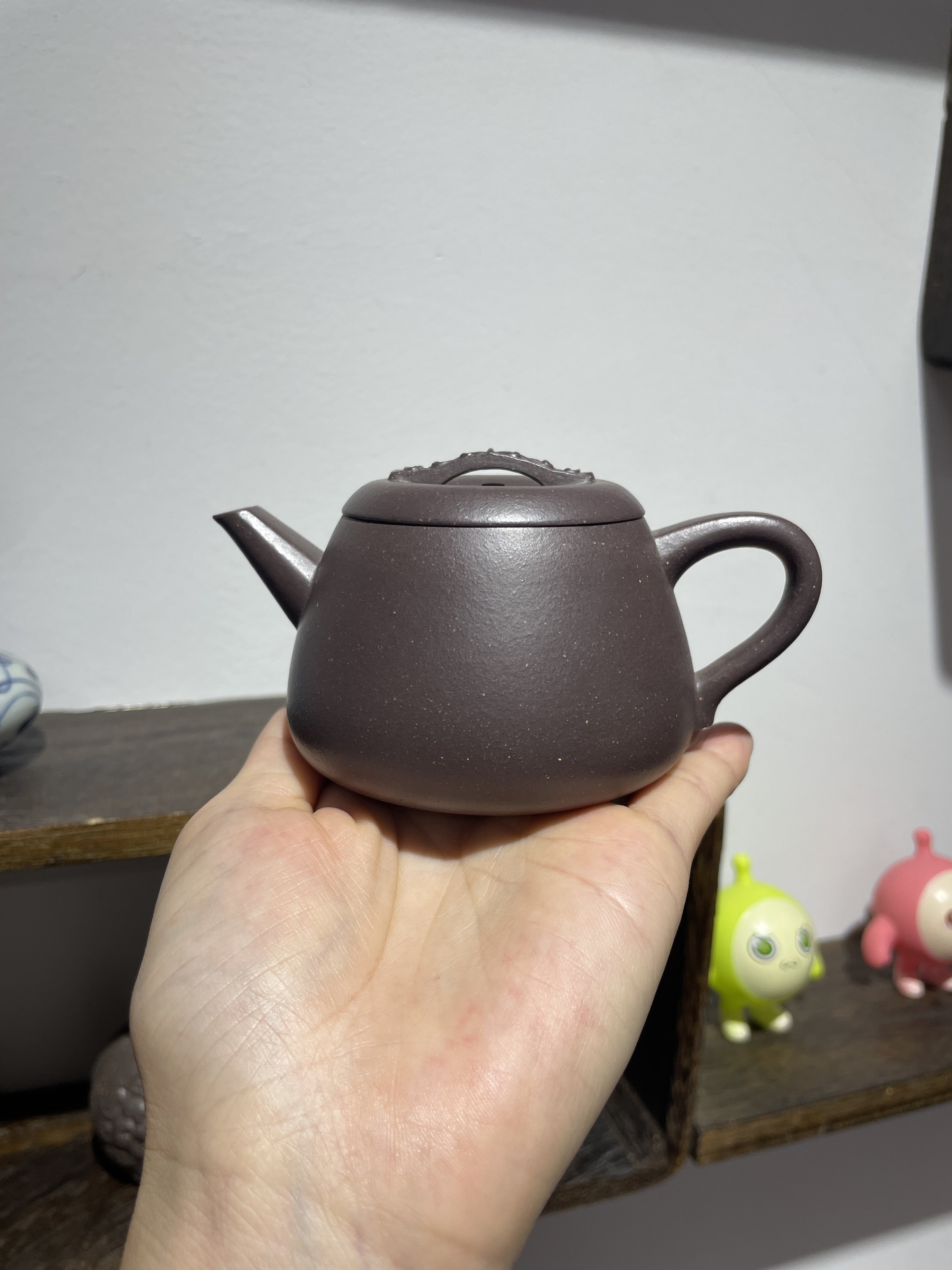 宜兴紫砂壶 手工如意喜石瓢 黄茶壶