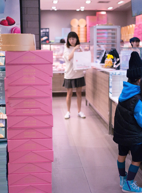 原创设计女童休闲宽松全棉连帽毛圈湖蓝色秋冬加厚卫衣