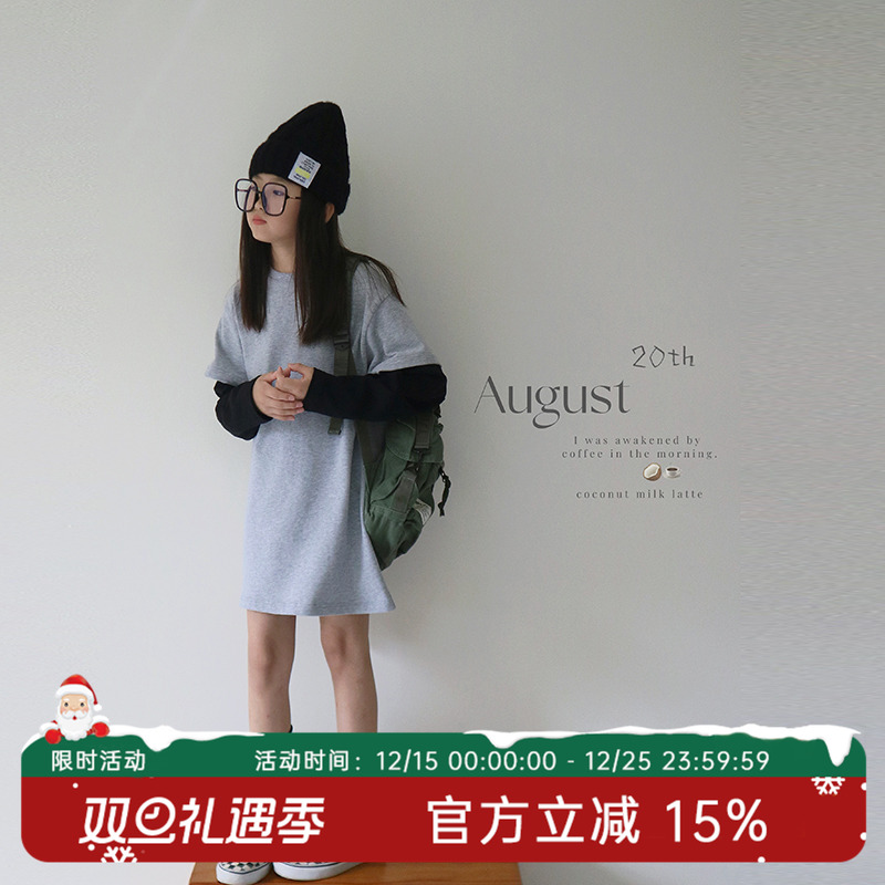 假两件卫衣裙纯棉T中性