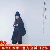 西装 原创设计日系女童格子外套羊毛休闲中长款 童装 外套