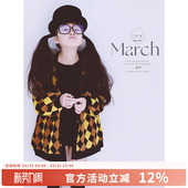 针织开衫 洋气母女装 ANDE原创女童格子外套早春022新款