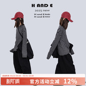 原创童装 2026春季 女童裤 AND 又酷又飒 暗黑八分裤 新款