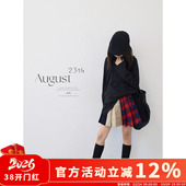 女童格子百褶裙学院风半身裙2026早春新款 原创童装 短裙 AND