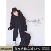 亲子装 新款 E儿童羽绒服冲锋衣2026冬季 休闲加厚黑色羽绒服 AND