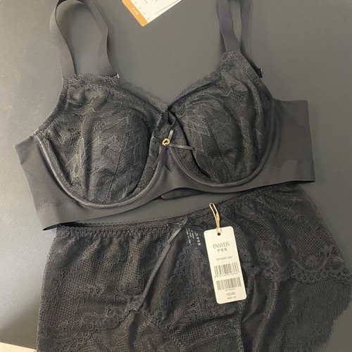 曼75C 80C 80D小耳朵3/4杯黑色大胸显小软钢圈三排扣20840627