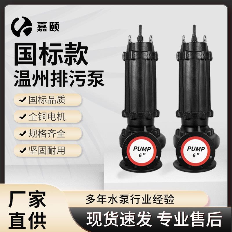 温州款排污泵22KW排污泵搅匀泵切割泵工程项目工业污水处理专用泵