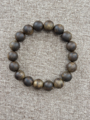 自戴送礼 12mm14g奇楠沉香精品老料圆珠单圈手串 男士 经典