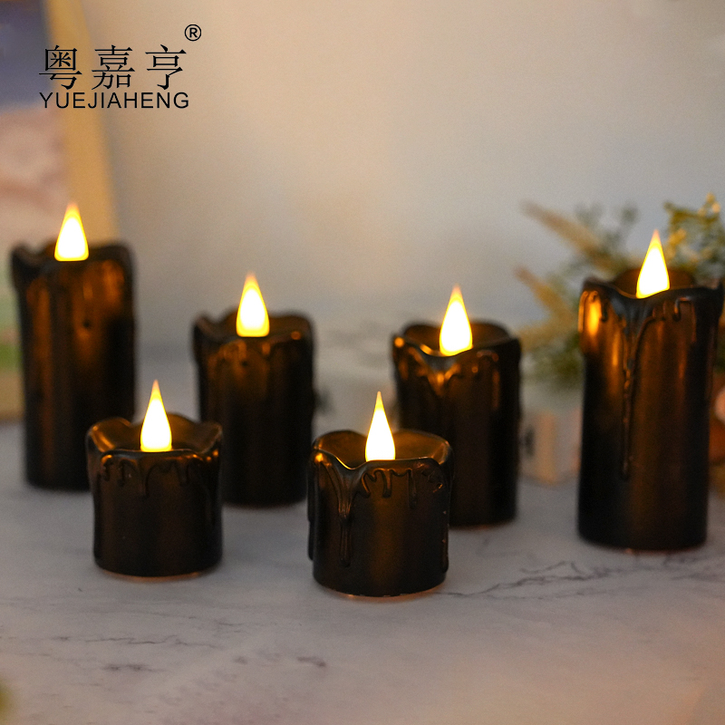 充电遥控仿流泪电子蜡烛灯水滴灯芯电池烛光音乐会婚礼派对氛围灯