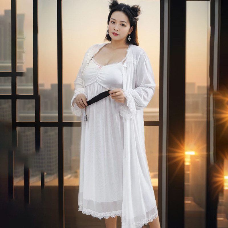 女网纱高腰性感睡衣胖妹妹