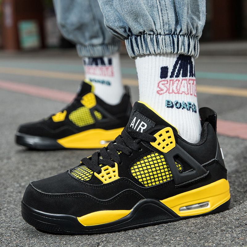 莆田纯原aj4电母男鞋2025新款白水泥高帮aj3篮球鞋运动休闲板鞋女