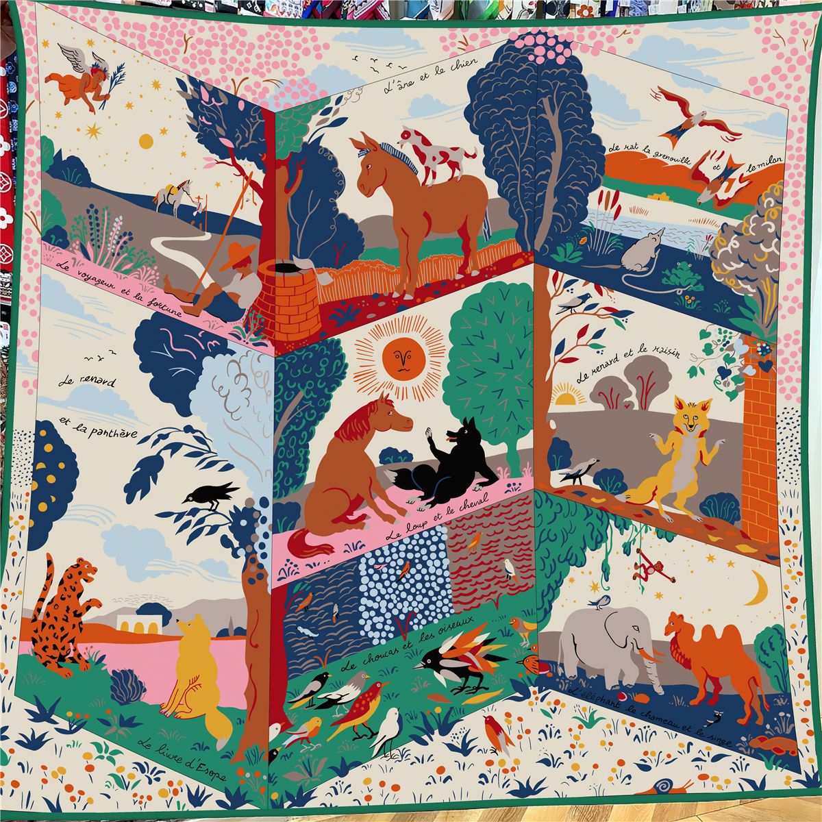 130cm新款动物乐园冬季百搭仿丝毛女户外披肩保暖围巾领巾大方巾