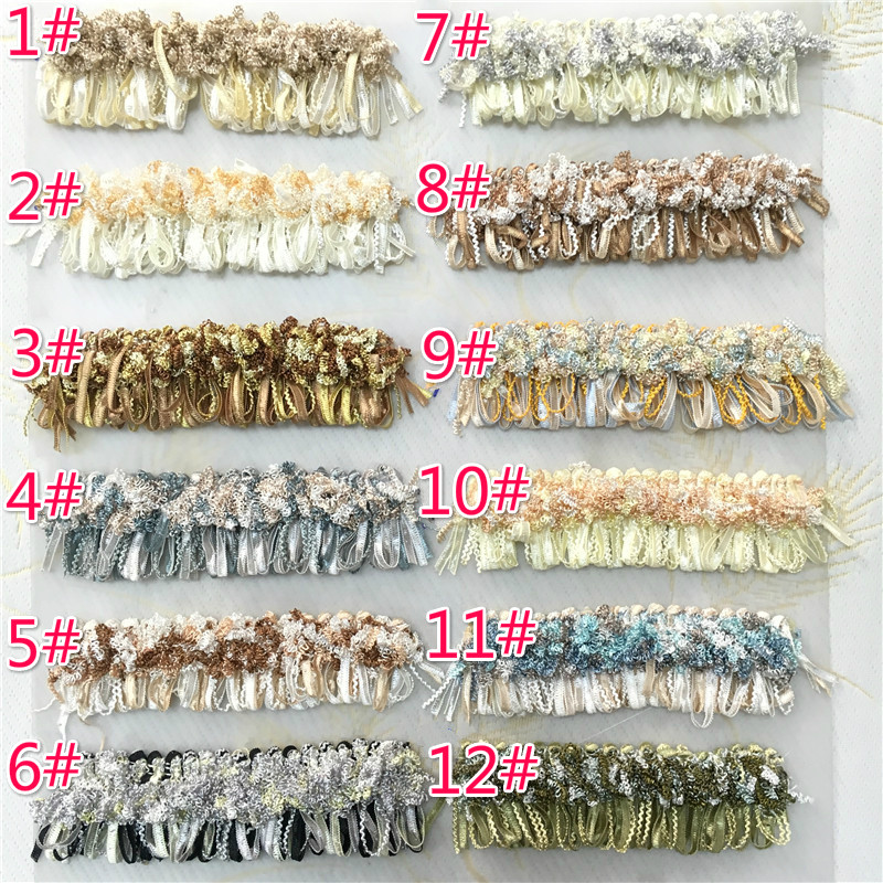 欧式家居布艺沙发客厅卧室抱枕靠背通用花边辅料窗帘装饰新爆炸穗