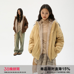 Clamisgold（岚室）环保皮草毛领90绒派克羽绒服防水保暖座山雕