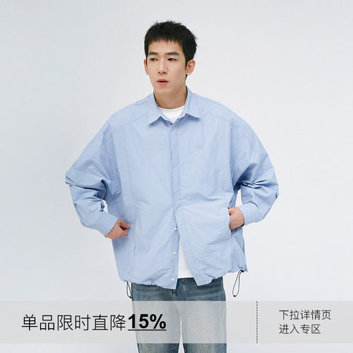 CLAMISGOLD翻领春秋挺阔宽松外套