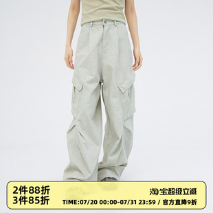 褲 男女美式 Clamisgold 休閑傘兵褲 子 山系戶外口袋寬松工裝 CASD