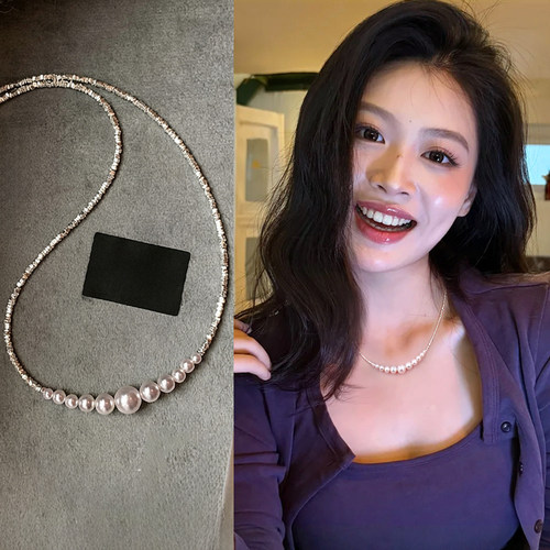 碎银子珍珠款项链2026新款高级感