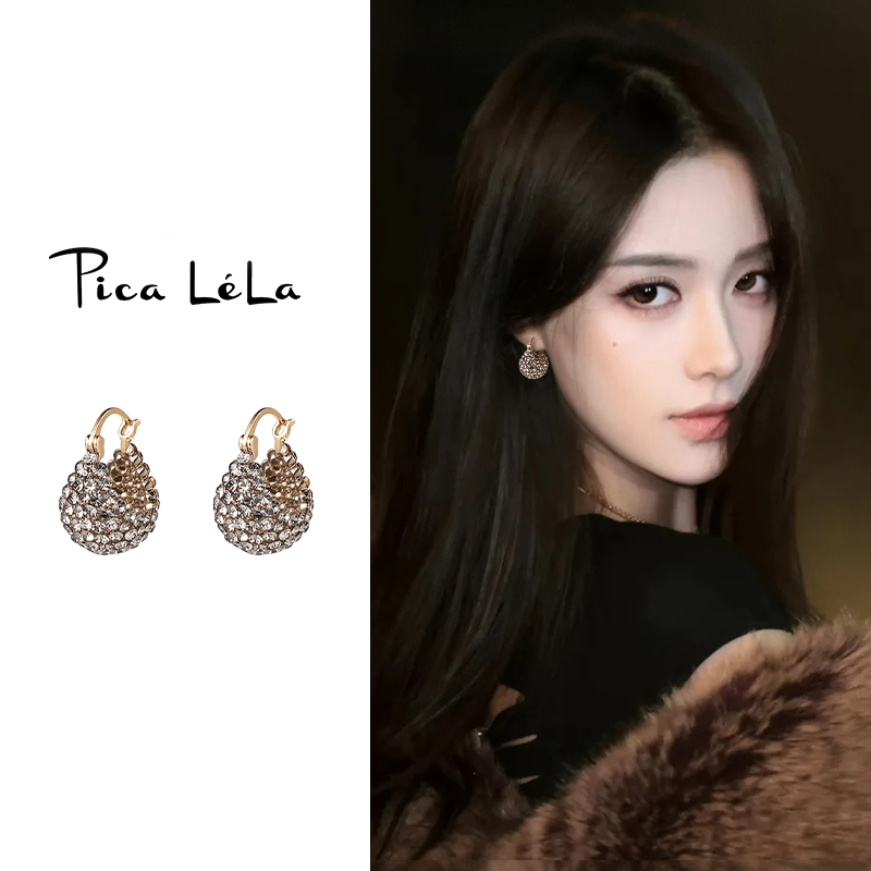 复古U型耳环高级感气质大气