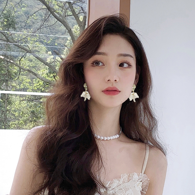 高级感耳夹法式无耳洞女时尚气质贝壳假耳环仙气森系超仙耳饰耳坠