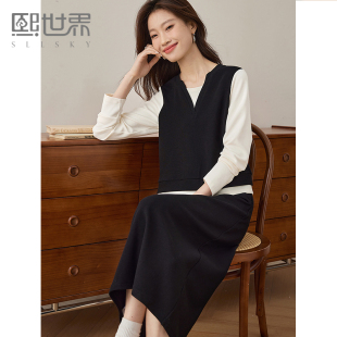 熙世界一整套搭配春装女2025新款时尚休闲假两件卫衣半身裙两件套
