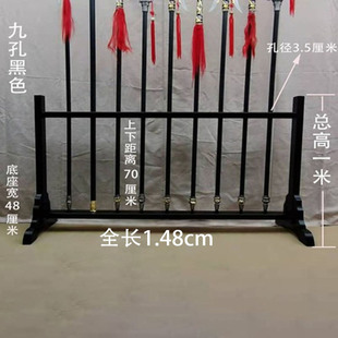 十八般兵器架落地实木道具关公刀枪木架展示架来宾摆件148-150cm