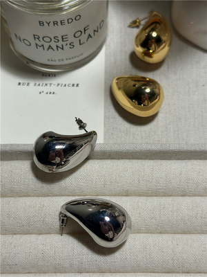 安小柏◆BV新款水滴耳环小众设计高级感时髦轻奢欧美博主同款耳钉