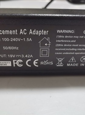 华硕 U38DT UX42VS UX301LA UX52VS笔记本电源适配器19V3.42A