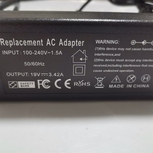 A43E 65W X43BU笔记本充电器线 3.42A ASUS华硕电脑电源适配器19V