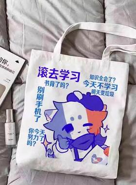 国拟五常ch瓷德法美英周边痛包学生帆布袋五常定制手提书包文具