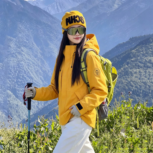 超出片软壳防风冲锋衣夹克男女款秋冬季三合一可拆卸内胆保暖外套