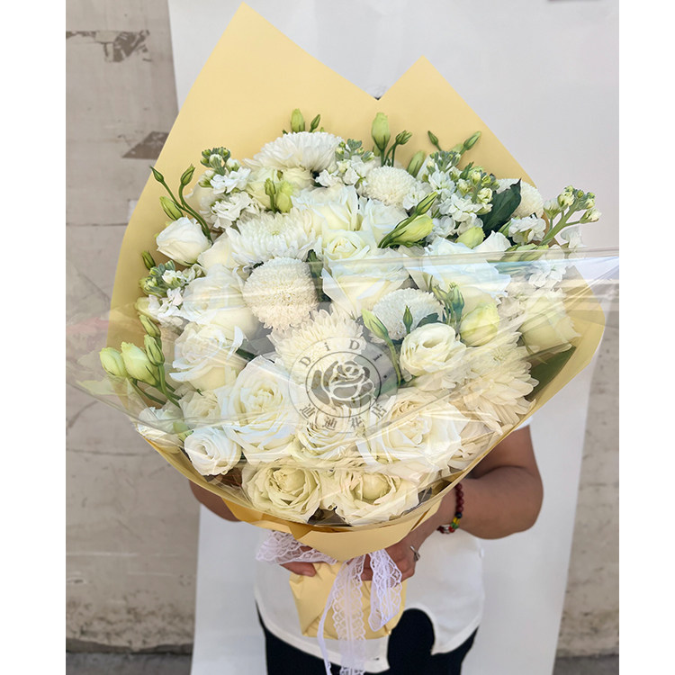 清明节祭奠扫墓花束追悼会悼念去世人白事下葬北京同城鲜花速递