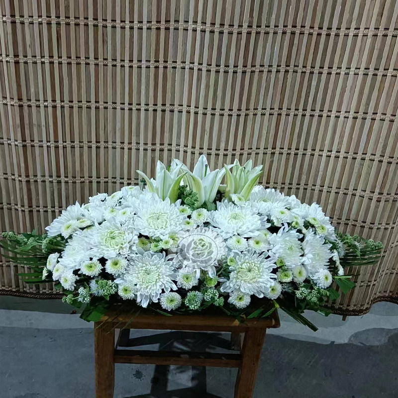 清明节扫墓菊花墓碑花遗像花祭奠供佛刚去世下葬北京同城鲜花速递