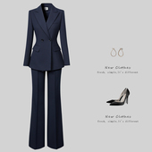 工作服通勤工装 职业西装 职场上班面试西服正装 女春秋气质修身 套装