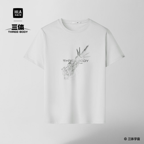 海澜之家圆领印花休闲短袖T恤男