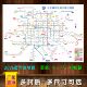 2026版 大图墙背胶宣传画布 北京地铁首都轨道线路图交通铁轨图横版