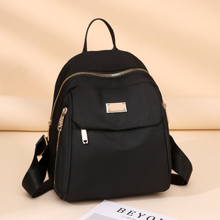轻便小包包双肩包女牛津布2024年新款时尚简约帆布女防水尼龙背包