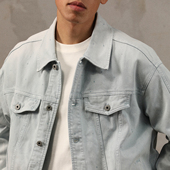 Gnomes 夹克牛仔服 重水洗渐变泼漆保色染色工装 lab 24SS