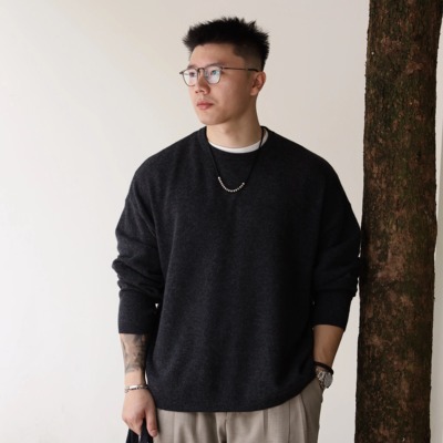 Gnomes lab 26/2支双股100%超细美利奴丝光剥鳞纯羊毛毛衣