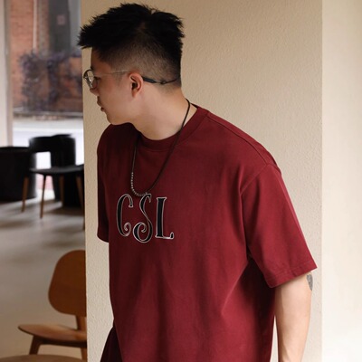 Gnomes lab 25SS 300g重磅纯棉重水洗龟裂印花短袖T