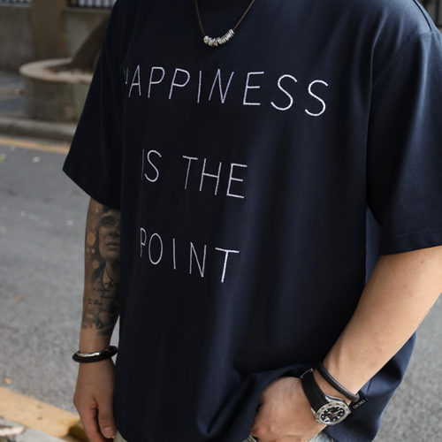 Gnomes lab 25SS 300g新疆长绒棉纯色标语刺绣短袖t