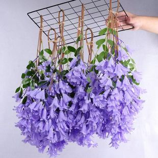 仿真蓝花楹绢花仿真花客厅摆设电视柜摆件壁挂装饰品餐桌插花蓝色