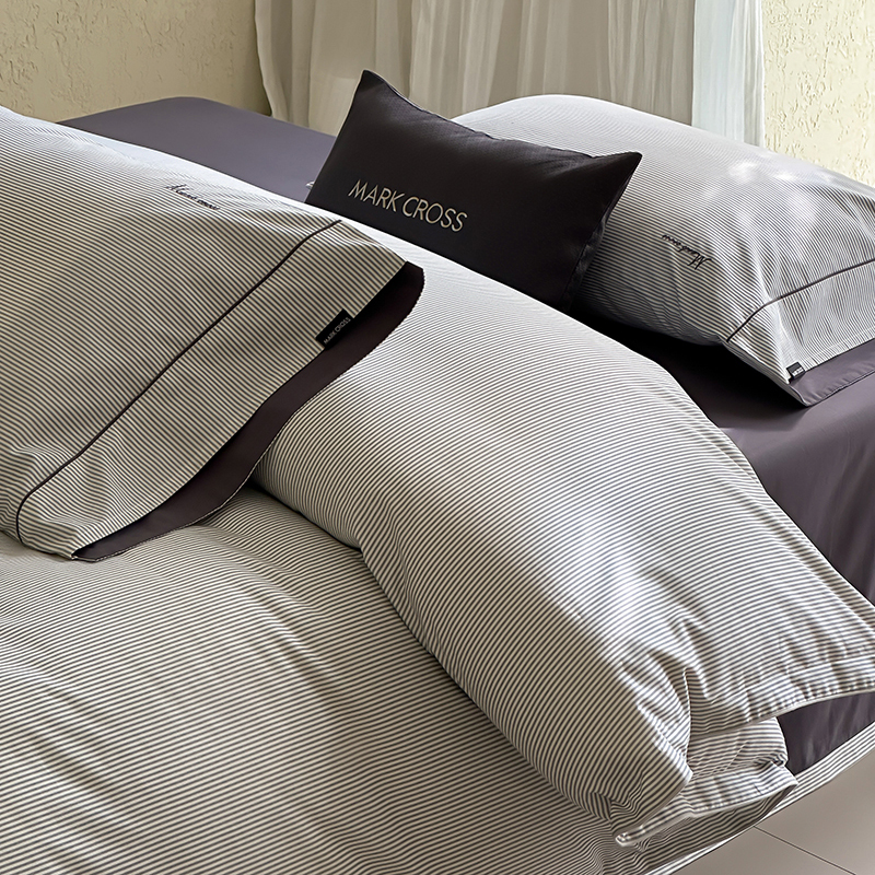 四件套高级感长绒棉磨毛印花轻奢