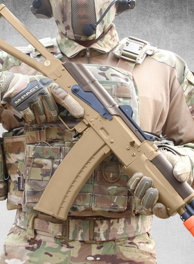 锦明12代ak74u电动连发金齿j12 ak47冲锋枪儿童玩具枪男孩吃鸡cs