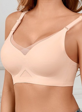 爆款果冻胶软支撑内衣女杯聚拢上托隐形无痕文胸wireless bra