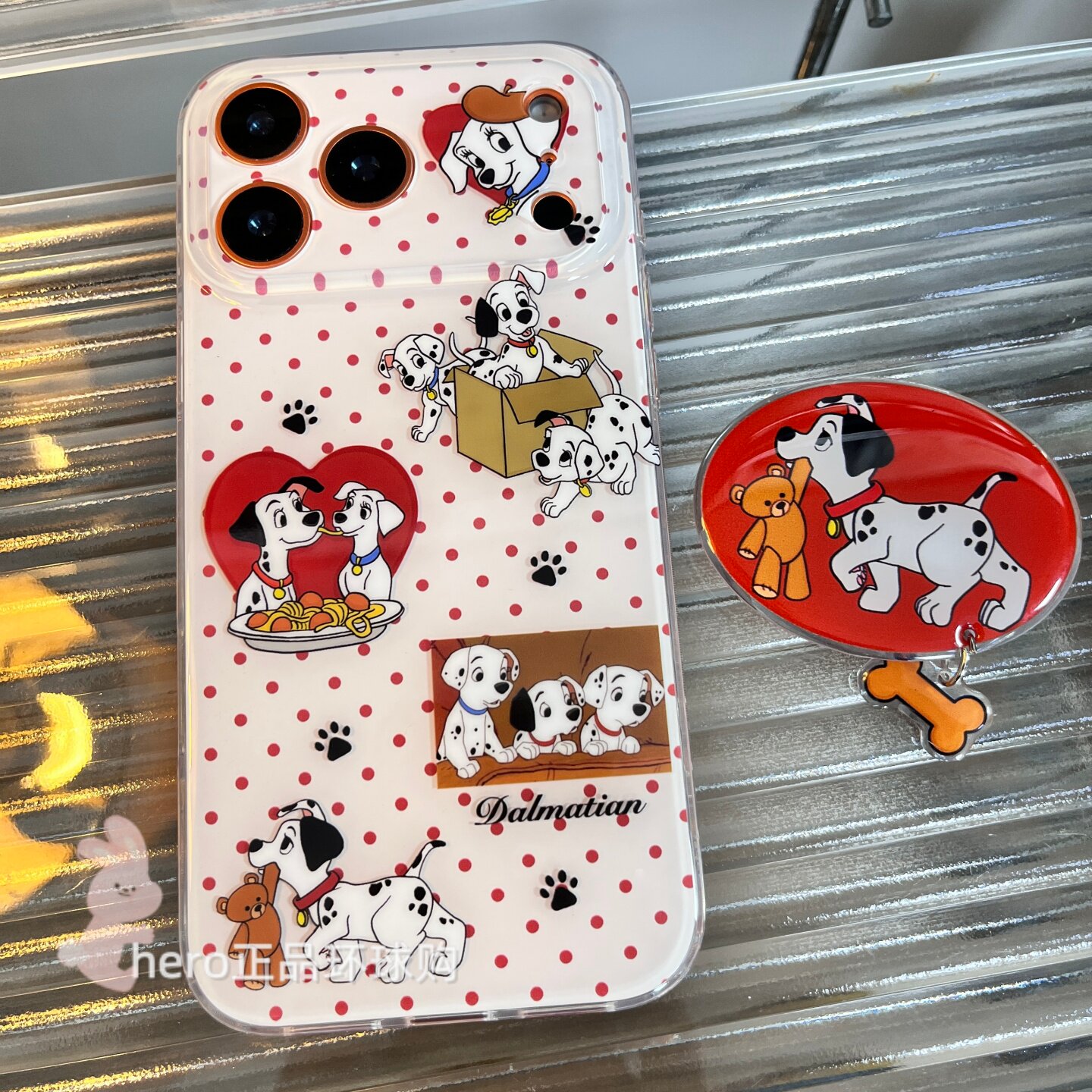 韩国代购苹果17ProMax手机壳可爱复古波点斑点狗适用17新款iPhone17Pro卡通16Pro双层15Pro全包白边防摔