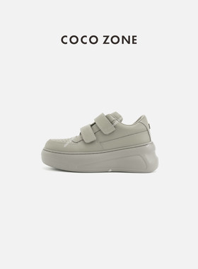 COCO ZONE 刘一一2026早春时尚百搭魔术贴厚底圆头休闲鞋CC2D3378