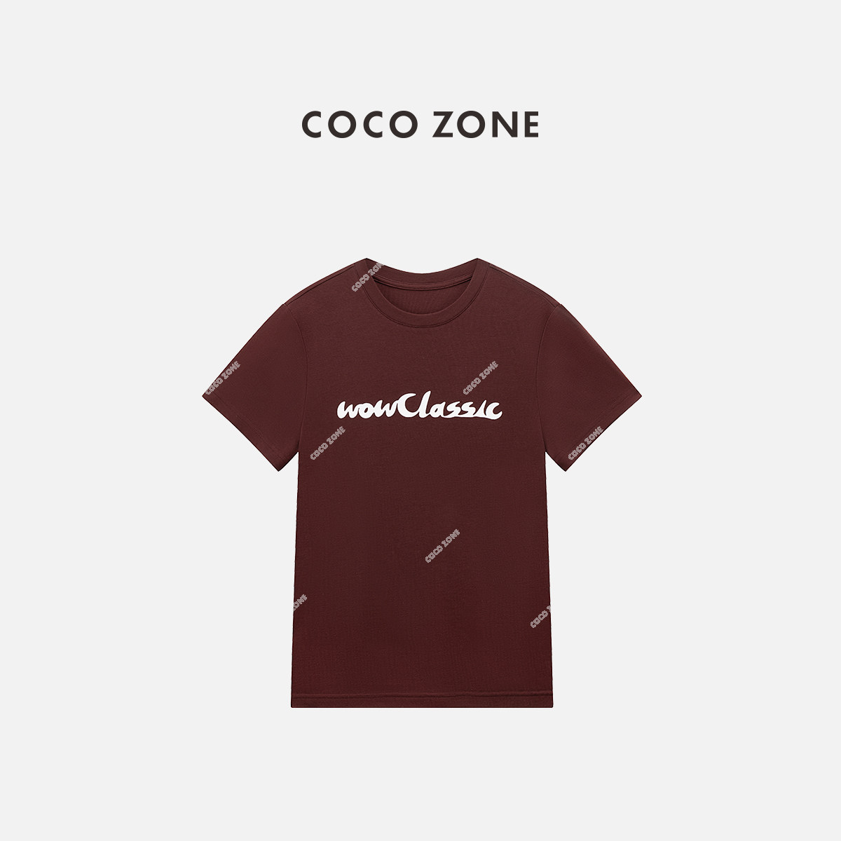 COCO ZONE 刘一一 2026夏季设计感简约字母短袖T恤百搭圆领上衣女