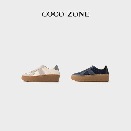 COCO ZONE刘一一撞色系带舒适休闲鞋CF2C1640