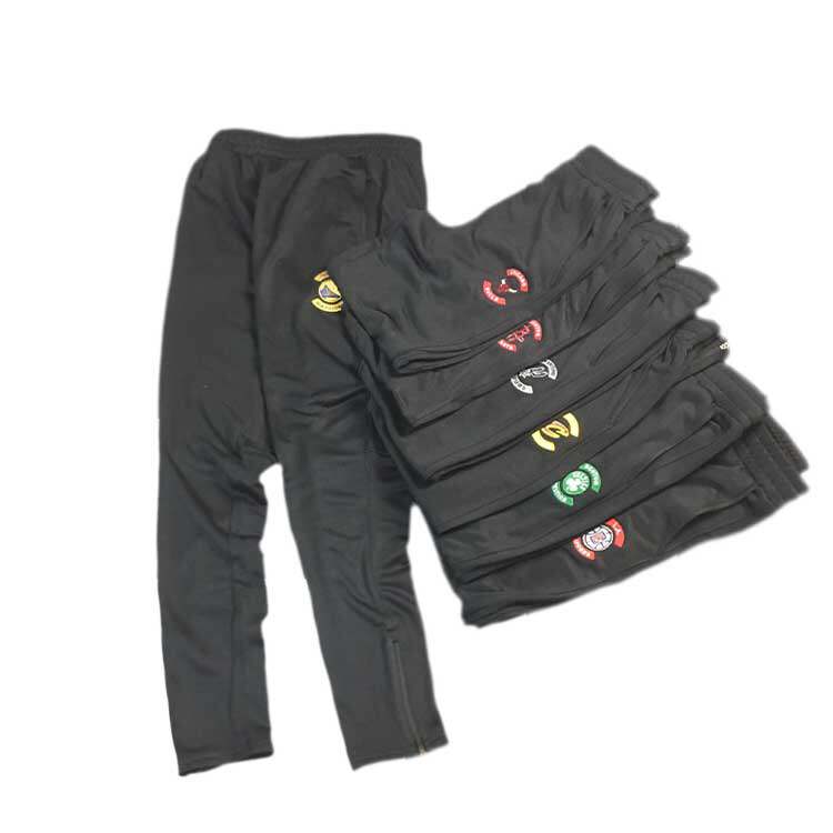 男士篮球训练运动裤 裤脚拉链刺绣图案毛圈青年学生宽松休闲裤