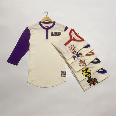 美式篮球七分袖全棉青年刺绣T恤