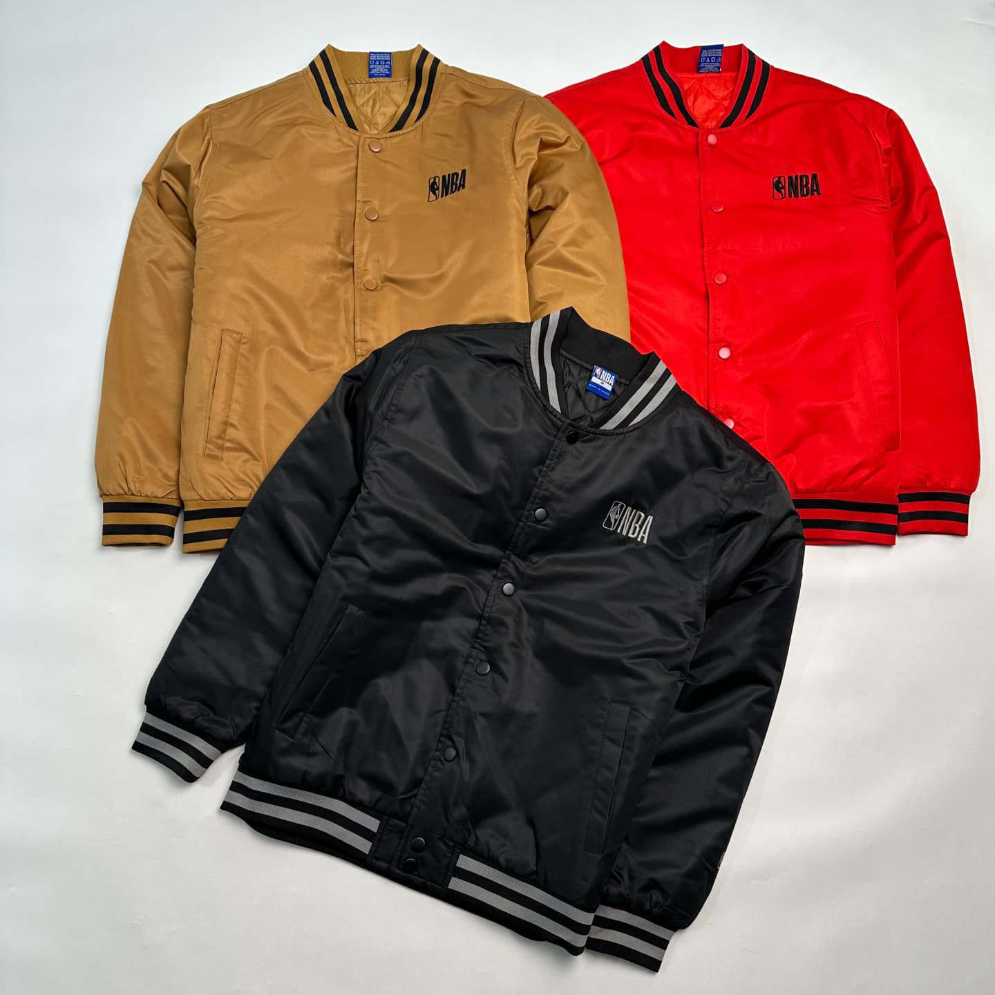 秋冬新品 北美篮球联盟款单排扣夹棉棉服 万针刺绣LOGO标大码保暖